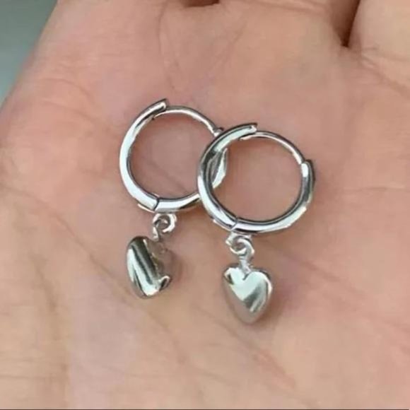 NEW 925 STERLING SILVER TASSEL HOOP EARRINGS - Picture 2 of 7